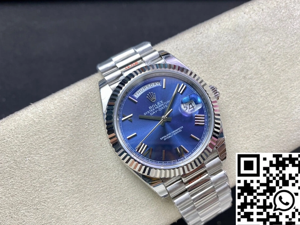 EW M228236-0007 Rolex Day Blue Factory Date Dial 0301